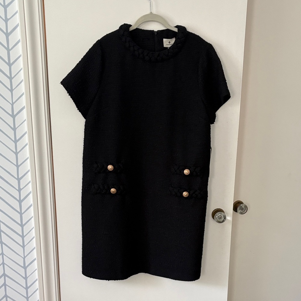 Tuckernuck Black Jackie Tweed Dress XXL